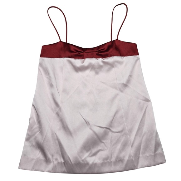 Free People Tops - Free People Tank Womens Large Pink Satin Camisole Sweetheart Lined Pockets